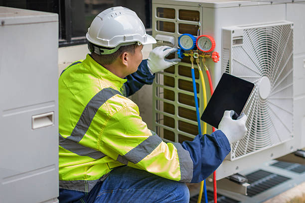 Professional Hvac Maintenance technician working in Brant Lake, NY